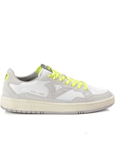Victoria Smash Leather Panelled Sneakers In Gray