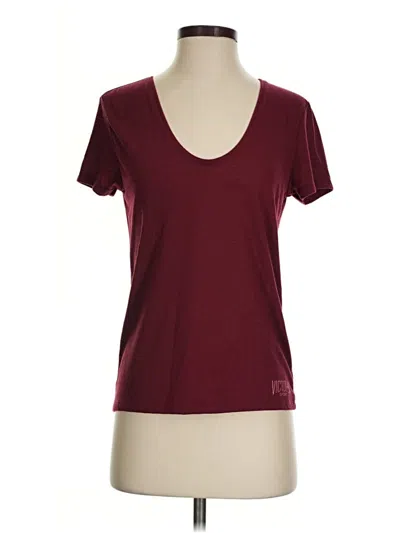 Pre-owned Victoria Sport Active T-shirt In Burgundy