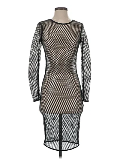 Pre-owned Victoria Sport Cocktail Dress In Silver