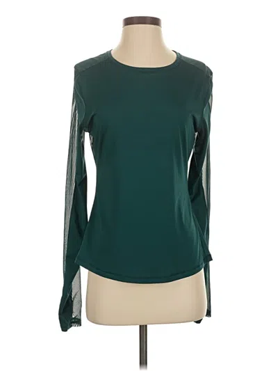 Pre-owned Victoria Sport Long Sleeve Blouse In Green