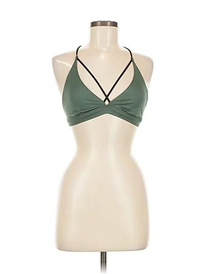 Pre-owned Victoria Sport Sleeveless Top Green Halter Neckline Tops