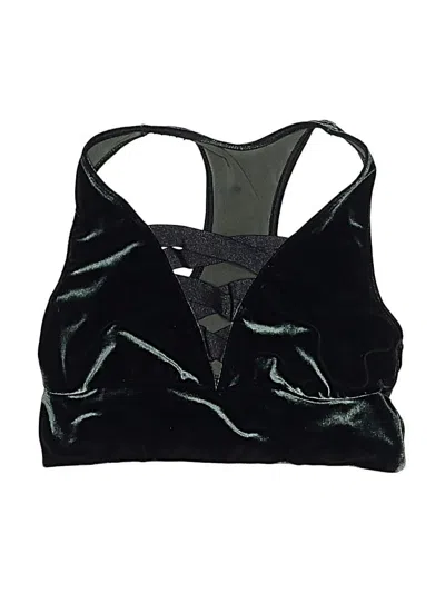Pre-owned Victoria Sport Swimsuit Top Black Plunge Neckline Swimwear
