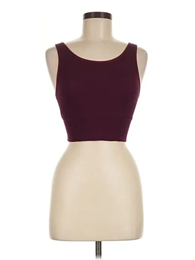 Pre-owned Victoria Sport Tank Top Burgundy Strapless Neckline Tops