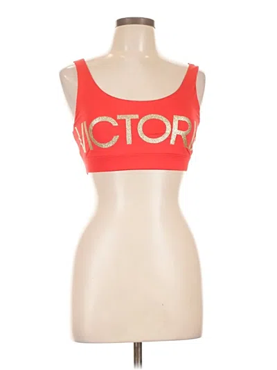 Pre-owned Victoria Sport Tank Top Red Strapless Neckline Tops