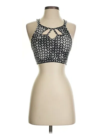 Pre-owned Victoria Sport Tank Top Silver Halter Neckline Tops