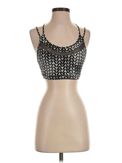 Pre-owned Victoria Sport Tank Top Silver Strapless Neckline Tops