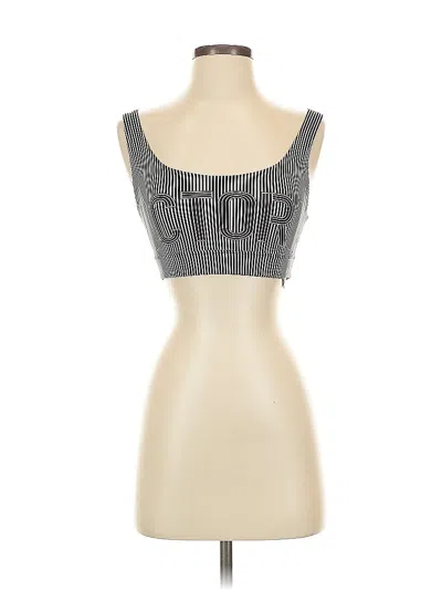 Pre-owned Victoria Sport Tube Top Gray Strapless Neckline Tops