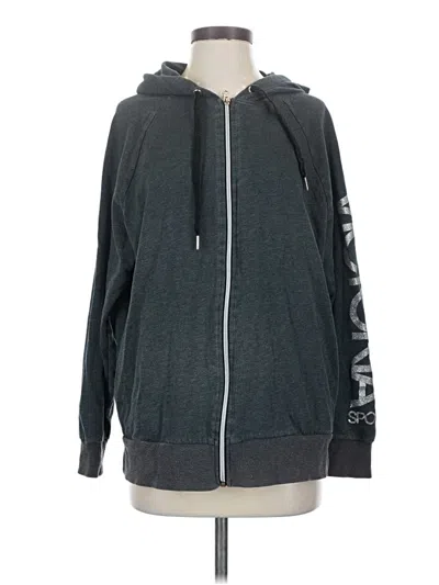 Pre-owned Victoria Sport Zip Up Hoodie In Gray