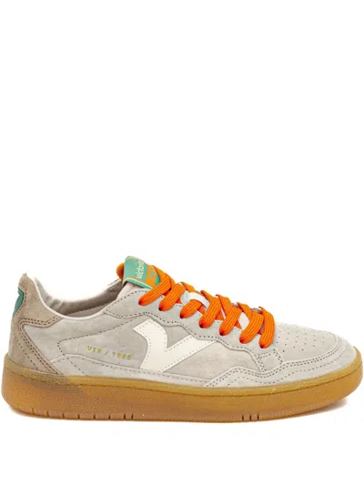 Victoria Suede Leather Sneakers In Neutral