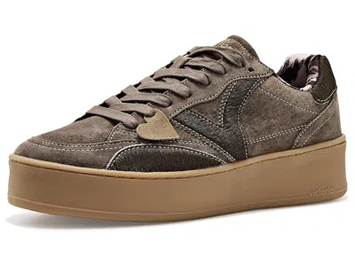 Victoria Turin Suede Details Women's Shoes Kaki: Eu 40 (us Women's 9) Medium In Brown