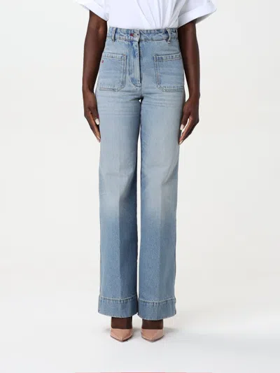 Victoria Beckham Jeans Victoria  Woman Color Blue