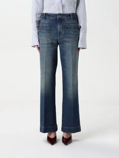 Victoria Beckham Jeans Victoria  Woman Color Blue