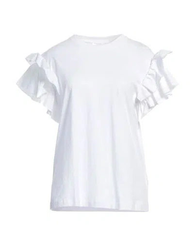 Victoria Victoria Beckham Victoria, Victoria Beckham Woman T-shirt White Size M Organic Cotton, Elastane