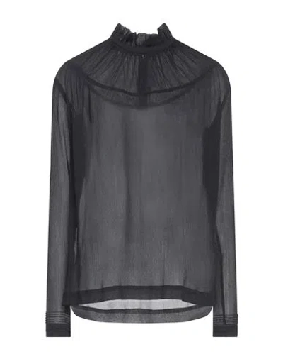 Victoria Victoria Beckham Victoria, Victoria Beckham Woman Top Black Size 8 Acetate, Polyamide, Silk