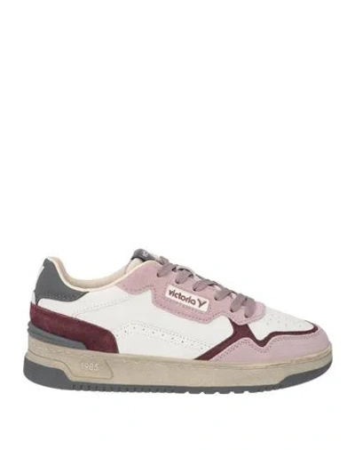 Victoria Woman Sneakers Lilac Size 7 Leather In Pink