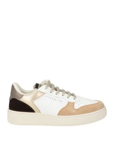 Victoria Woman Sneakers Sand Size 8 Leather, Synthetic Fibers In Beige