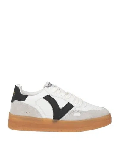 Victoria Woman Sneakers White Size 9 Leather, Textile Fibers