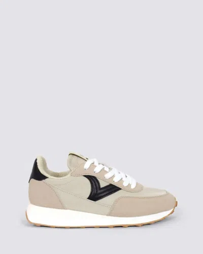 Victoria Women's Astro Nylon Shoes In Beige/black In Multi