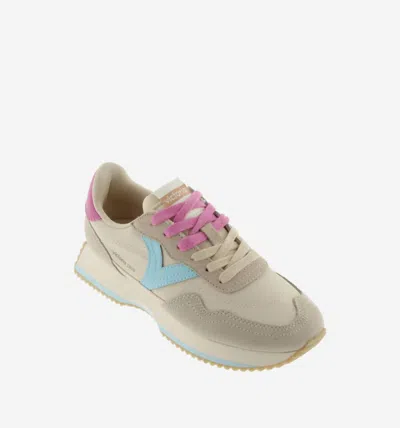 Victoria Women's Basket Wedge Shoe In Beige In Neutral