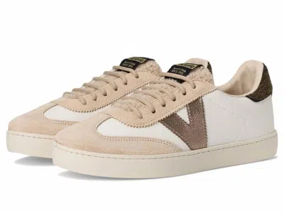 Victoria Women's Berlin Leather Sneakers In Beige In Multi