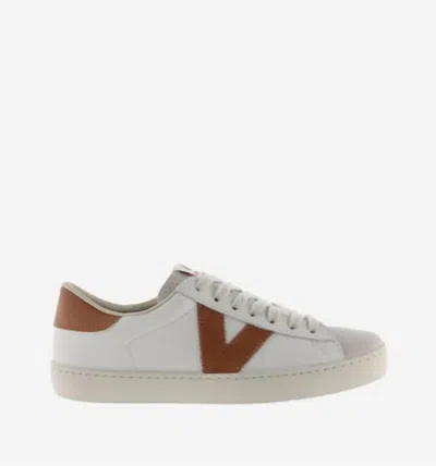 Victoria Women's Berlin Piel & Serraj Sneaker In Bone/tan In Silver
