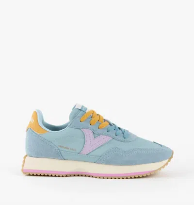 Victoria Women's Cosmos Leather Sneakers In Azul In Multi