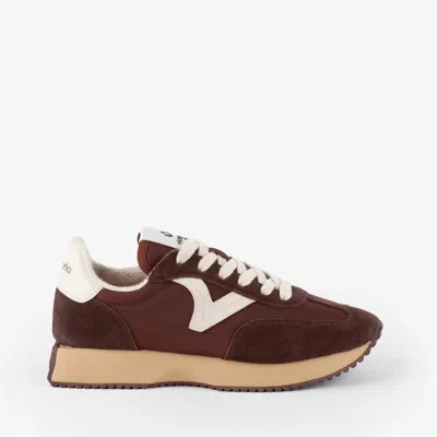 Victoria Women's Cosmos Leather Sneakers In Chocolate In Brown