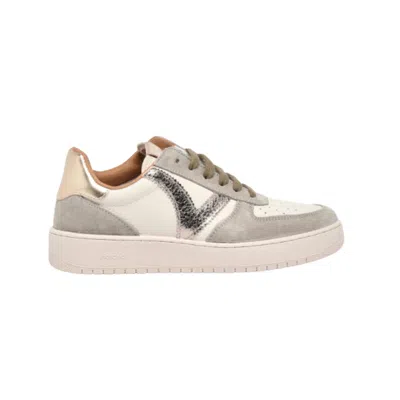 Victoria Women's Lace Sneaker In Khaki In Multi