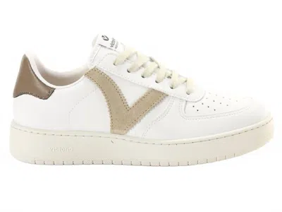 Victoria Women's Low-top Lace-up Sneakers In Taupe In Animal Print