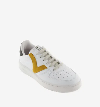 Victoria Women's Madrid Sneaker In Mostaza In White