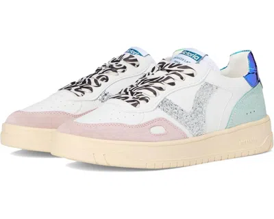 Victoria Women's  Seul Sneakers Rose Suede Fantasia Lifestyle Shoes Hawk1282 In White