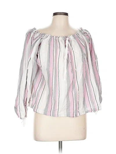 Pre-owned Victoria's Secret 3/4 Sleeve Blouse In Pink