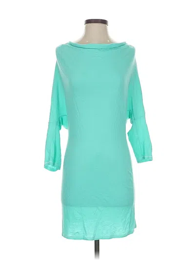 Pre-owned Victoria's Secret 3/4 Sleeve T-shirt In Blue