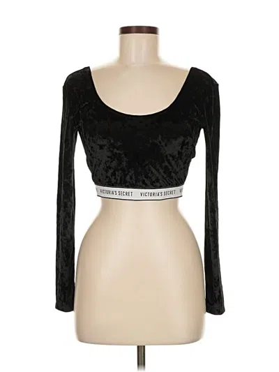 Pre-owned Victoria's Secret 3/4 Sleeve T-shirt In Black