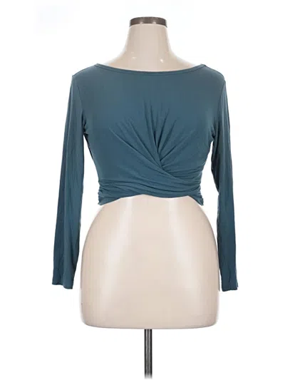 Pre-owned Victoria's Secret 3/4 Sleeve T-shirt In Blue