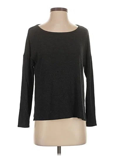 Pre-owned Victoria's Secret 3/4 Sleeve T-shirt In Gray