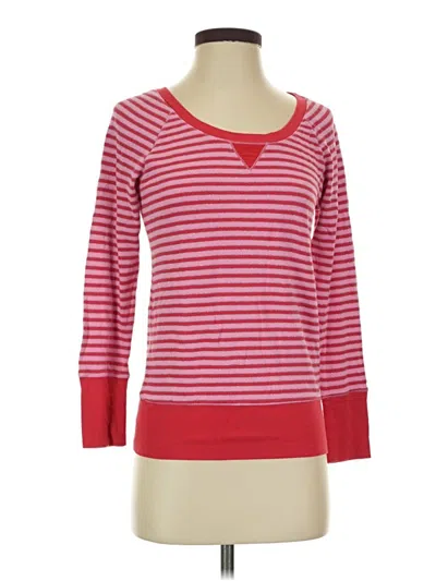 Pre-owned Victoria's Secret 3/4 Sleeve T-shirt In Red