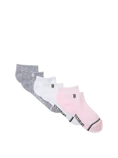 Victoria's Secret 3-pack Ankle Socks In Gray