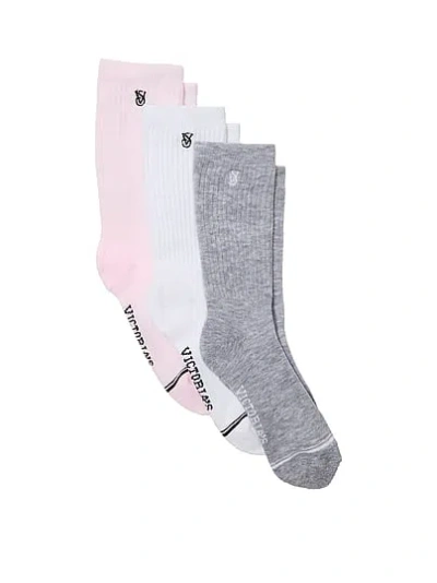 Victoria's Secret 3-pack Crew Socks In Multi