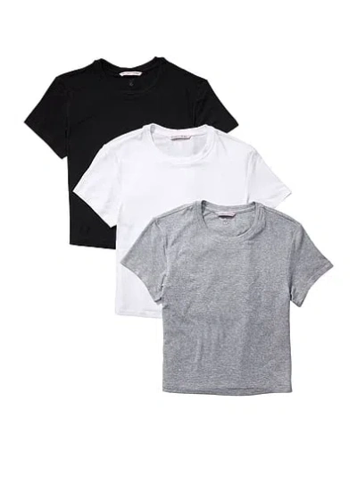 Victoria's Secret 3-pack Modal Fitted Tees In Print