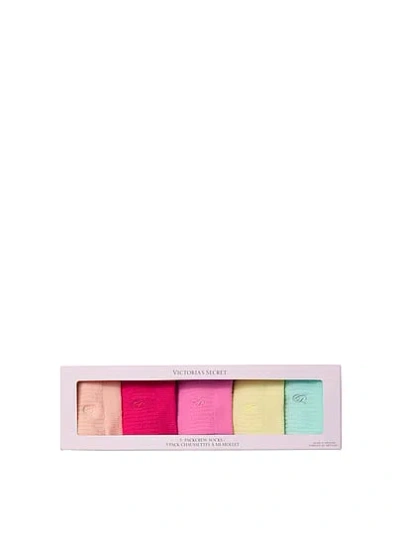 Victoria's Secret 5-pack Crew Socks Boxed Gift Set In Multi