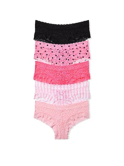 Victoria's Secret 5-pack Lacie Cheeky Panties In Pink
