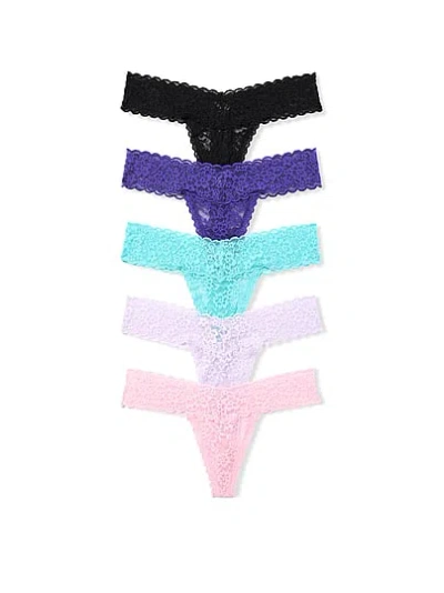 Victoria's Secret 5-pack Lacie Keyhole Thong Panties In Multi