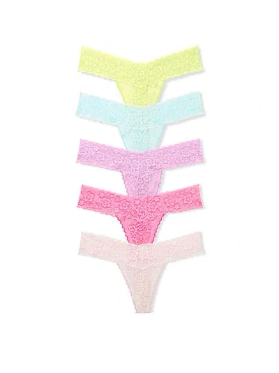 Victoria's Secret 5-pack Lacie Thong Panties In Multi