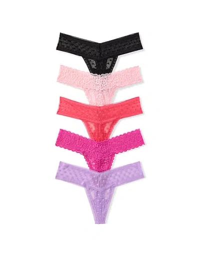 Victoria's Secret 5-pack Lacie Thong Panties In Print