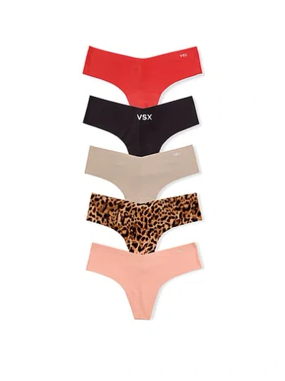 Victoria's Secret 5-pack No-show Thong Panties In Animal Print