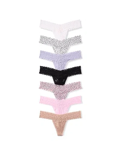Victoria's Secret 7-pack Lacie Thong Panties In Animal Print