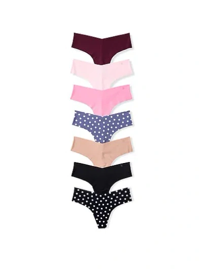 Victoria's Secret 7-pack No-show Thong Panties In Multi
