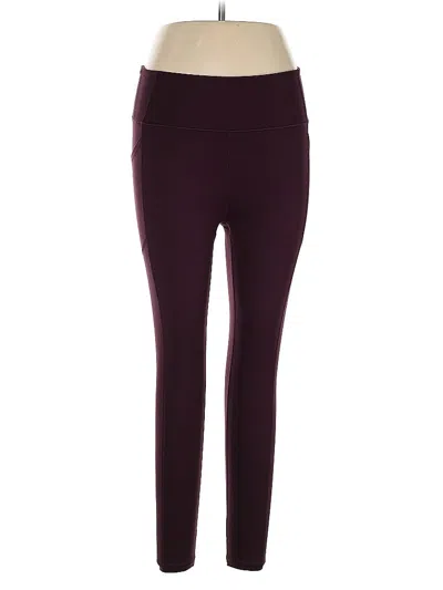 Pre-owned Victoria's Secret Active Pants In Burgundy