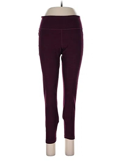 Pre-owned Victoria's Secret Active Pants In Burgundy